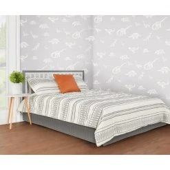 Arlo 5-in-1 Steel Grey and White Convertible Crib by Dream On Me -Shabby Chic Shop steel grey and white dream on me cribs 658 sgyw 31 1000