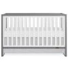 Arlo 5-in-1 Steel Grey and White Convertible Crib by Dream On Me