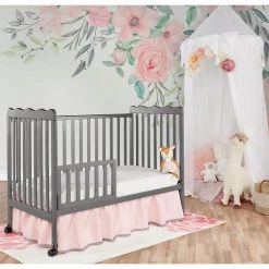 Carson Classic Steel Grey 3-in-1 convertible Crib by Dream On Me -Shabby Chic Shop steel grey dream on me cribs 675 sgy 4f 1000