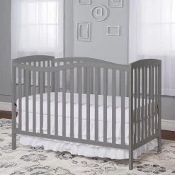 Chelsea Steel Grey 5-in-1 Convertible Crib by Dream On Me -Shabby Chic Shop steel grey dream on me cribs 680 sgy 31 1000