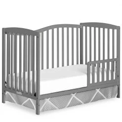 Chelsea Steel Grey 5-in-1 Convertible Crib by Dream On Me -Shabby Chic Shop steel grey dream on me cribs 680 sgy 4f 1000