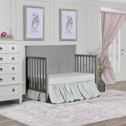 Alexa Storm Grey 5-in-1 Convertible Crib by Dream On Me -Shabby Chic Shop storm grey dream on me cribs 728 sgy 1f 1000