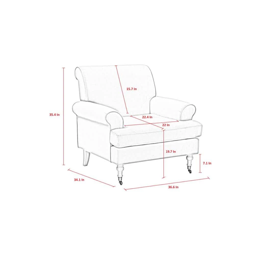 Jakobe Teal Accent Chair Saber Back Leg Velvet by Shabby Chic 3 Jakobe Teal Accent Chair Saber Back Leg Velvet by Shabby Chic - Image 3