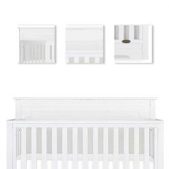 Morgan White 5 in 1 Convertible Crib by Dream On Me 8 Morgan White 5 in 1 Convertible Crib by Dream On Me -Shabby Chic Shop whie dream on me cribs 733 w 4f 1000