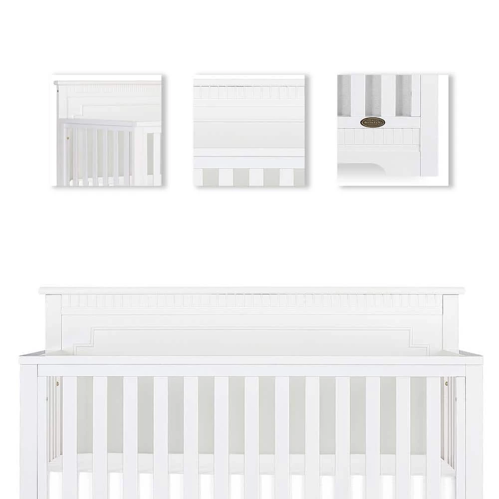 Morgan White 5 in 1 Convertible Crib by Dream On Me 4 Morgan White 5 in 1 Convertible Crib by Dream On Me - Image 4