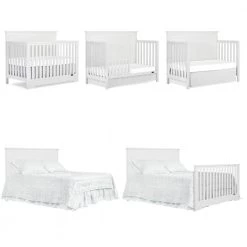 Morgan White 5 in 1 Convertible Crib by Dream On Me 7 Morgan White 5 in 1 Convertible Crib by Dream On Me -Shabby Chic Shop whie dream on me cribs 733 w c3 1000