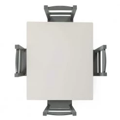 Springfield 5-Piece White/Grey Kids Table and Chair Set by Humble Crew -Shabby Chic Shop white and grey humble crew kids tables chairs tc534 76 1000