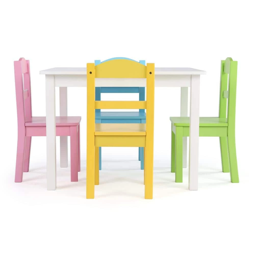 Pastel 5-Piece Kids Table and Chair Set by Humble Crew 6 Pastel 5-Piece Kids Table and Chair Set by Humble Crew - Image 6