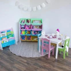 Pastel 5-Piece Kids Table and Chair Set by Humble Crew 18 Pastel 5-Piece Kids Table and Chair Set by Humble Crew -Shabby Chic Shop white and pastel humble crew kids tables chairs tc714 76 1000