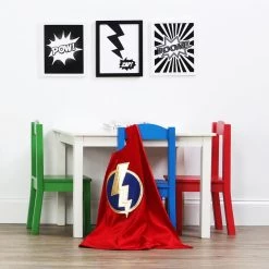 Summit 5-Piece White/Primary Kids Table and Chair Set by Humble Crew -Shabby Chic Shop white and primary humble crew kids tables chairs tc406 66 1000