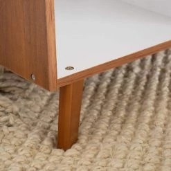 Wood/White Morgan 6 Cube Toy Storage Mid-Century Organizer by Humble Crew -Shabby Chic Shop white and wood grain humble crew toy boxes bc70564 44 1000