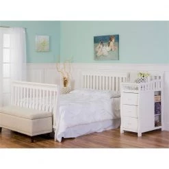 Brody White 5-in-1 Convertible Crib with Changer by Dream On Me -Shabby Chic Shop white dream on me cribs 620 w 31 1000