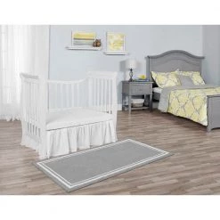 Piper 4-in-1 White Convertible Mini Crib by Dream On Me -Shabby Chic Shop white dream on me cribs 631 w 1f 1000