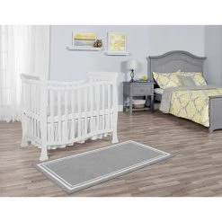 Piper 4-in-1 White Convertible Mini Crib by Dream On Me -Shabby Chic Shop white dream on me cribs 631 w c3 1000