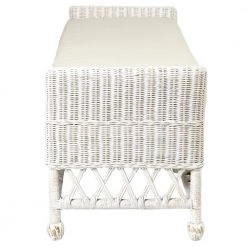 Longley Double Bench, 20.5 in., White by East At Main -Shabby Chic Shop white east at main dining benches tt wr de205 wh 4f 1000