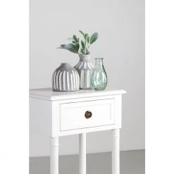 Lilith White Side Table by East At Main -Shabby Chic Shop white east at main end side tables tt du 75005 wh 31 1000