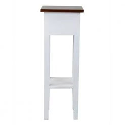 Rico 32 in. White Mahogany Accent Table by East At Main -Shabby Chic Shop white east at main end side tables tt ut ry509 wh 1f 1000