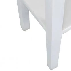 Rico 32 in. White Mahogany Accent Table by East At Main -Shabby Chic Shop white east at main end side tables tt ut ry509 wh 76 1000