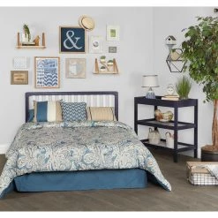 Ridgefield II White and Wires Brushed Navy 5-in-1 Convertible Crib by Dream On Me -Shabby Chic Shop white with wire brushed navy dream on me cribs 735b nvyw 31 1000