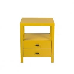 Westerly 22 in. Yellow Acacia Accent Table by East At Main -Shabby Chic Shop yellow east at main end side tables tt vc hp325 yl c3 1000